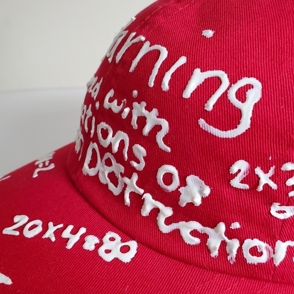 Vintage Mathematic Equation Red Unisex Hat - Picture 2 of 6